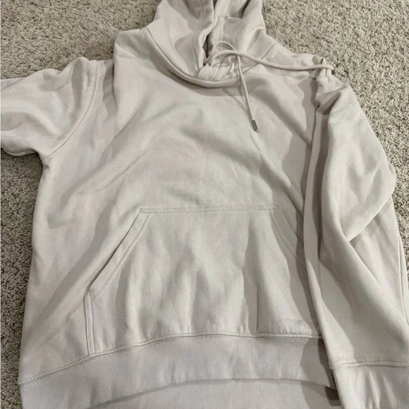 H&M Off-White Hoodie with Kangaroo Pocket - Picture 1 of 1